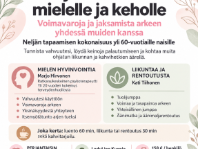 Hyvinvointia mielelle ja keholle – yli 60-vuotiaille naisille Kuopiossa